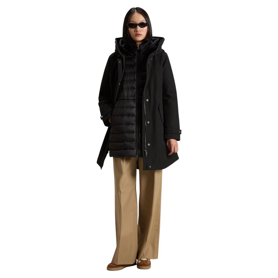 Parka 3 in 1 in Ramar Cloth da donna Woolrich | CFWWOU1105BLK